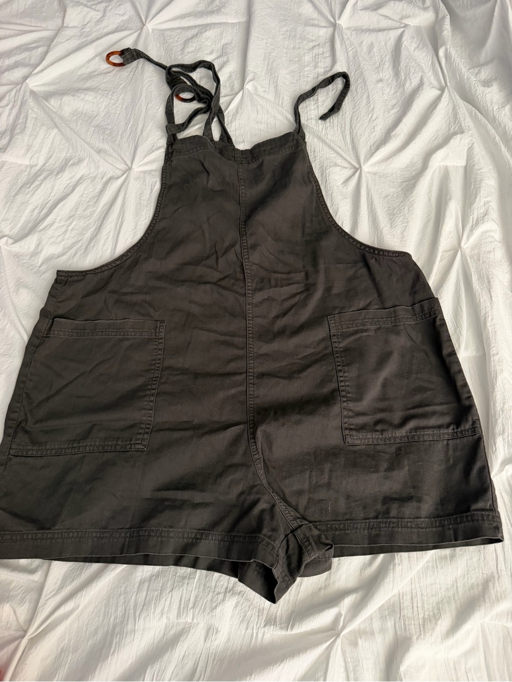 aerie - Dark Gray Overalls Romper